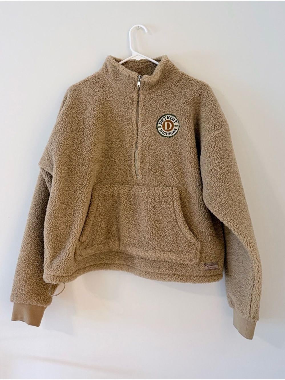 Detroit Michigan Fleece Quarter Zip